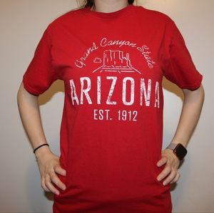 Women's Red Arizona Graphic Tee